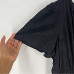 Anthropologie The Somerset Textured Black Mini Dress Cotton Peasant Tiered NWT Photo 4