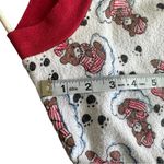 Vintage 80s 90s Heavyweight Sleeping Bears Nightgown Sleep Shirt Long White Photo 5