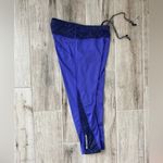 Nike Dri-Fit Womens Purple/Black/White Running Cropped Legging with Drawstring S Photo 2