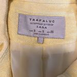 ZARA Trafaluc yellow jacket made in Morocco size small with shoulder pads. GUC Photo 1