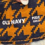 Old Navy  Blue Orange Houndstooth Skinny Pants Plaid Pixie 8 Tall Holiday College Photo 5