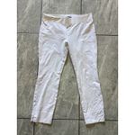 Eileen Fisher  Ivory System Stretch Crepe Slim Ankle Pants Bone XS Photo 1