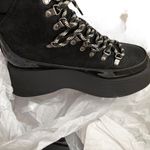 Sam Edelman Gail platform black combat lace up black alt goth punk boot Photo 6