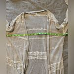 Free People  Bohemian See-Through White Long Sleeve Cardigan Photo 11