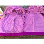 Xhilaration Deep Plunge Sz Medium Wire Free Multi-Way Lace Bralette Violet NWT Photo 4