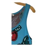 Replica Los Angeles Dress Women Large Blue And Red Knit Cherry Print Midi Sheath Photo 6