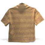 Everlane Boxy Oversized Rugby Polo White Lilac Purple Stripe 100% Cotton XS NWT Photo 3