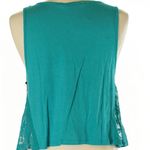 Chloe K  Lacy Sleeveless Turquoise Top Photo 5