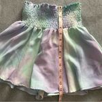 Karlie  skort blue purple tie dye size S forgiving waistband Photo 6