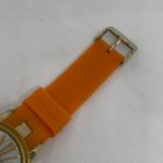 Peck & Peck  women gold tone 40mm quartz analog Mop dial silicone band running Photo 3