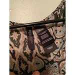 Bisou Bisou  Abstract Short Sleeve Fitted Waist Pocket Blouse Size XL Photo 5