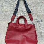 Nautica Red-Burgundy Cabin Fever Med Faux Leather Satchel Silver Tone Hardware Photo 7