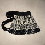 ZARA  women size small black and white floral basic 70% cotton 30% silk skirt Photo 8