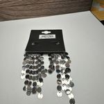 Torrid Silver Tone Hoop Fringed Dangle Pierced Earrings NWT $19.50 Photo 8