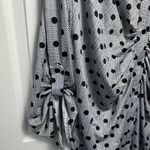 Ny Collection Black and White Polka Dot Blouse Photo 10
