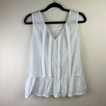 J.Crew Bow-Back Peplum Tank Top White XXS Preppy Coquette Professional Corporate Photo 8