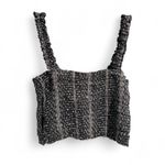 Paper Crane ‎ Black and White Textured Crop Top- Size Extra Small Photo 1