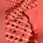 Caslon Orange Crew Neck Sweater Textured Knit Photo 4