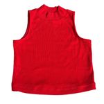 Everlane The Ribbed Mockneck Crop Tank Top Red Size XXSmall Photo 0