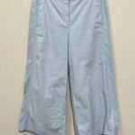 Ann Taylor Wide Leg Crop Pants Sz 10 Marina Culottes Light Blue Photo 1
