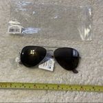 joe's jeans Satin Lt Gunmetal Aviator Sunglasses Photo 2