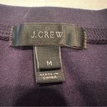 J.Crew Structured Necklace Shirt Top Women's Medium Navy Preppy Career Classic Photo 6