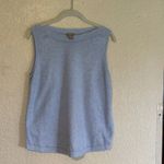 Chico's  Blue Knit Sleeveless Tank Top Women's Size 1 (M) Top‎ Decorative Details Photo 5