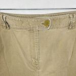 Talbots Women's Capri Dark Khaki Chinos Stretch Size 18 (36 x 24.5) High-Rise Photo 3