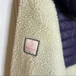 Ivory Ella  Purple Ivory Sherpa hooded pullover L Purple and Cream 741 Photo 11