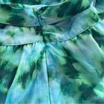 Willa Rahi Cut-Out Long Sleeve Dress, Lime Tie Dye Print Size L, New with Tag Photo 7