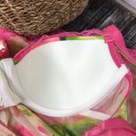 Badgley Mischka Floral Print Bra Short Sleep Dress New 34B Photo 7