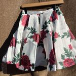 Dancing Queen Vintage  USA Tudor Rose-print pleated Western Cowgirl Skirt Sz XS Photo 0