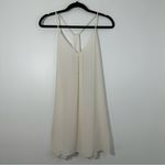 Alice + Olivia  Fierra Y Back Tank Silk Dress White M NWT Photo 3