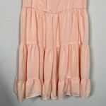 Talula  Peach Tiered Flowy Mini Dress Photo 4