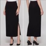 St. John  Black straight stretch Pencil Skirt wool size 12 Photo 1