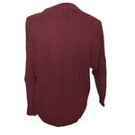 Hollister  Burgundy Knit Crewneck Sweater size XS Photo 3