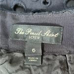 J.Crew ‎ Women’s Navy Blue Eyelet Crochet Retro Zip Pencil Skirt Floral Size 6 Photo 2