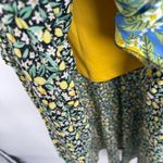 Truly 4 You Boho Country Maxi Skirt Lemon Floral Print Tie Waist Womens Size S Yellow Photo 8