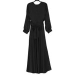 Modest Hijabi Friendly Long Sleeve Maxi Formal Dress Size XL Black Photo 5