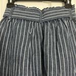 Christian Sirianio Christian Siriano Navy Striped A-Line Skirt Photo 2