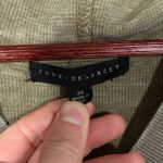 Jane and Delancey Khaki Green V Neck Waffle Knit Drawstring Hoodie Plus Size 3X Tan Photo 5