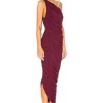 Norma Kamali  One-Shoulder plum Dress Photo 2