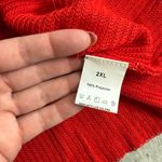 Red crochet tank top sweater vest oversized summer resort wear plus size 2XL Photo 1