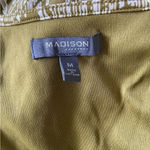 Madison Palm Tree Print dress Size Large Vacation‎ Beach Pockets Green Photo 4