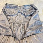 Forever 21 Metallic Silver Dress Size Large Perfect for Taylor Swift Eras Tour Photo 9