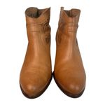UGG  Charlotte Perforated Tan Leather Cowgirl Ankle Booties Zip Back Sz 7 EU 38 Photo 9