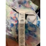 Alo Runway Floral Glo Mesh Leggings Size xs Blue Photo 7