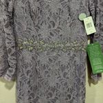 New Purple Lace Beaded Waist Jackie Jon New York Size 6 Photo 3