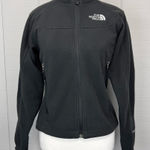 The North Face Windwall Black Fleece Zip Up Jacket Mockneck Softshell Pockets XS Photo 0