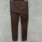 prAna Pants Y2K Skinny Brown Organic Cotton 2/26 Sustainable Eco Casual Workwear Photo 1